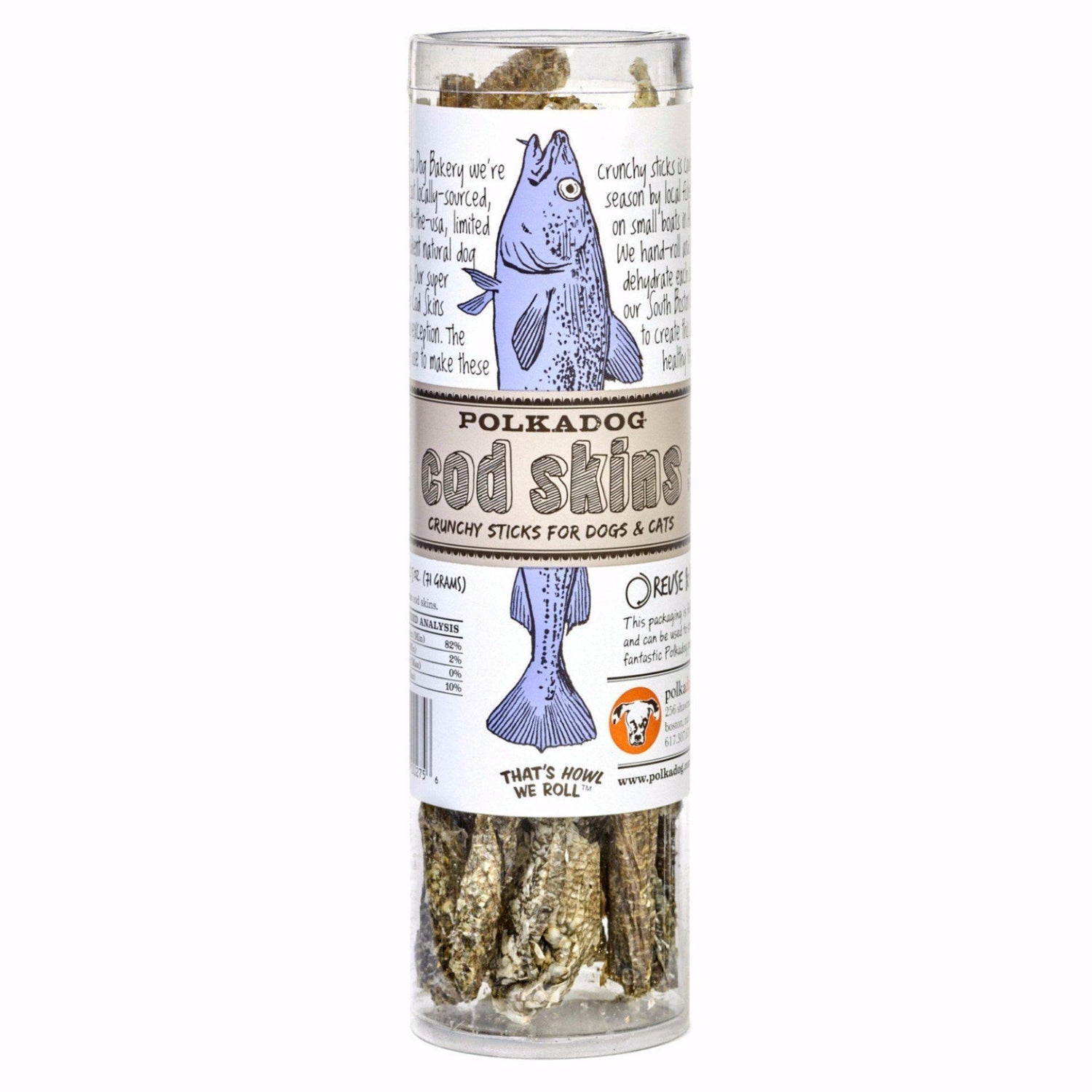Polkadog Cod Skins, 4.7 oz